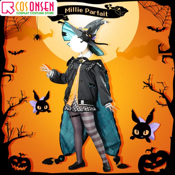 画像3: バーチャルYouTuber vtuber Ethyria Millie ミリー コスプレ衣装 (3)