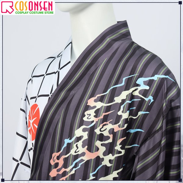画像5: 【25%OFF】Fate/Grand Order FGO 蘆屋道満 朝顔柄の浴衣(呪) コスプレ衣装 (5)