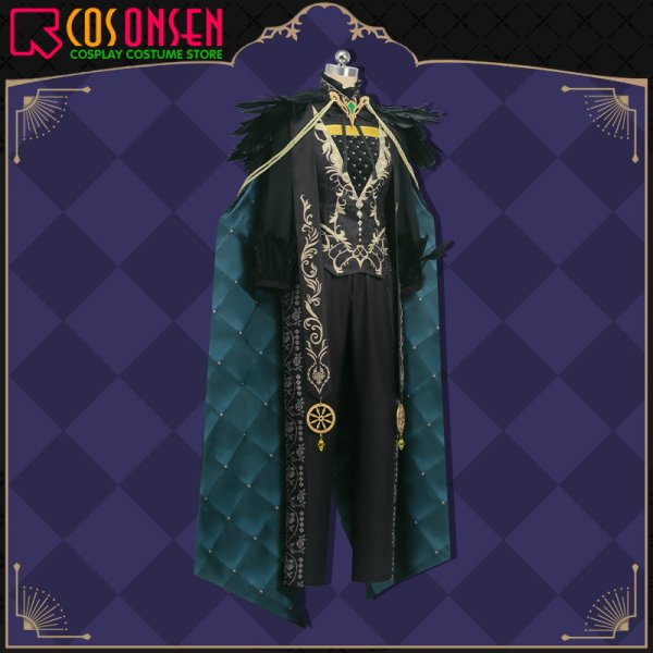 画像3: ツイステ風 グロリアス・マスカレード マレウス コスプレ衣装 (3)