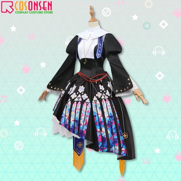 画像3: 【25%OFF】プロセカ ノクティス・モナカ衣装 コスプレ衣装 (3)