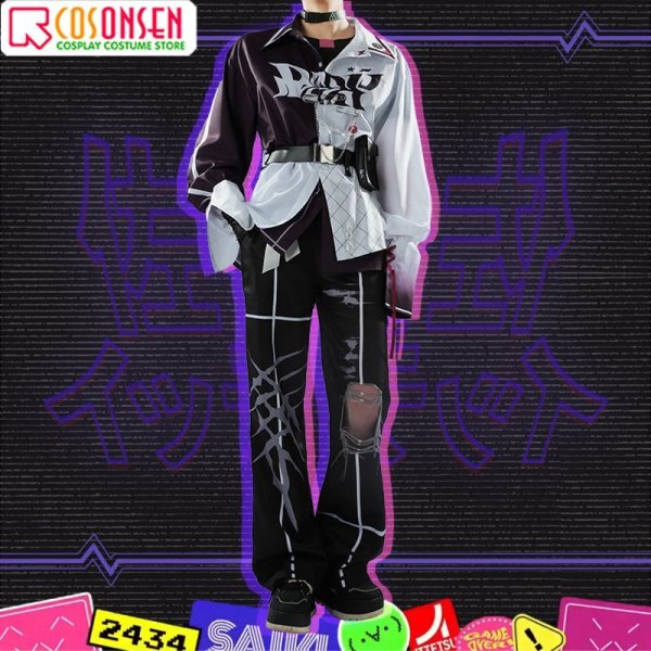 画像4: 【25%OFF&女性L・XLサイズ在庫あり・一週間発送】バーチャルYouTuber Vtuber 佐伯 変身後 コスプレ衣装 (4)