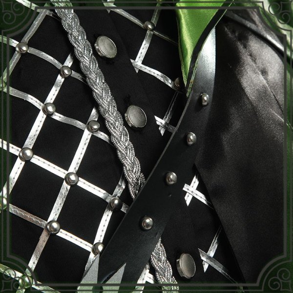 画像11: ツイステ風 グロリアス・マスカレード シルバー コスプレ衣装 (11)