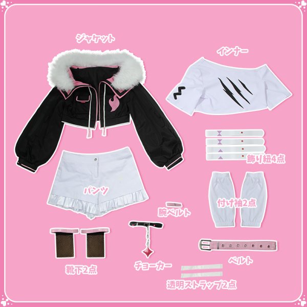 画像18: 【25%OFF】ホロライブ hololive EN -Advent- Mococo モココ コスプレ衣装 (18)