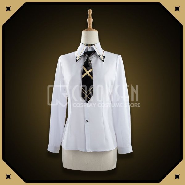 画像7: バーチャルYouTuber Vtuber 星川サラ 白軍服 新衣装 コスプレ衣装 (7)