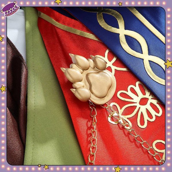 画像8: ツイステ風 ハロウィン ステージ・イン・プレイフルランド 〜踊る人形と幻の遊園地〜 フェロー コスプレ衣装(耳、尻尾なし） (8)