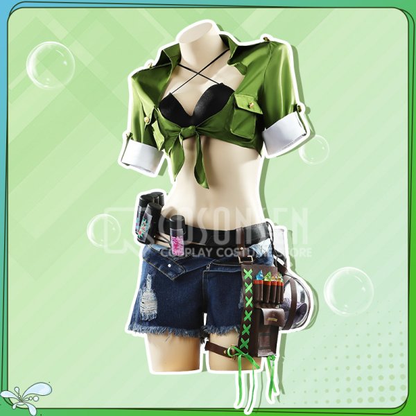 画像3: 【25%OFF】ウマ娘プリティーダービー Lunatic Lab アグネスタキオン 水着 コスプレ衣装 (ガラス瓶なし) (3)