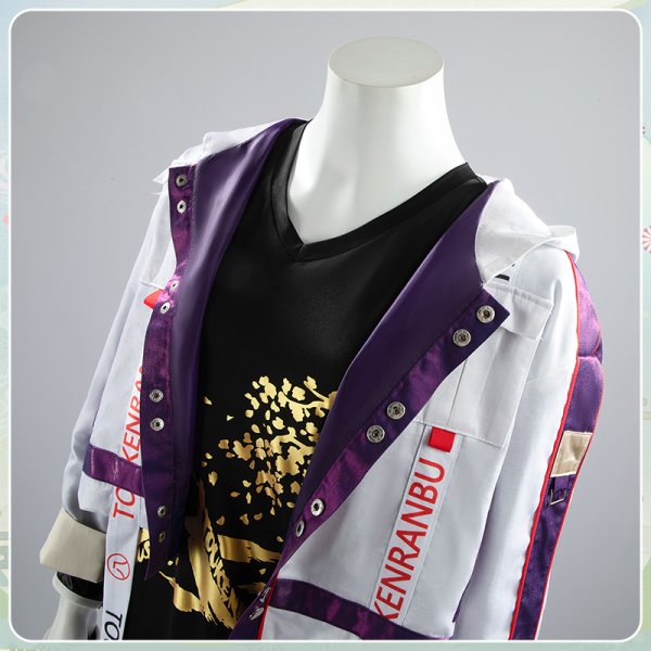 画像4: 【20%OFF】刀剣乱舞 ミュージカル 乱舞野外祭 鶴丸国永 コスプレ衣装 (4)