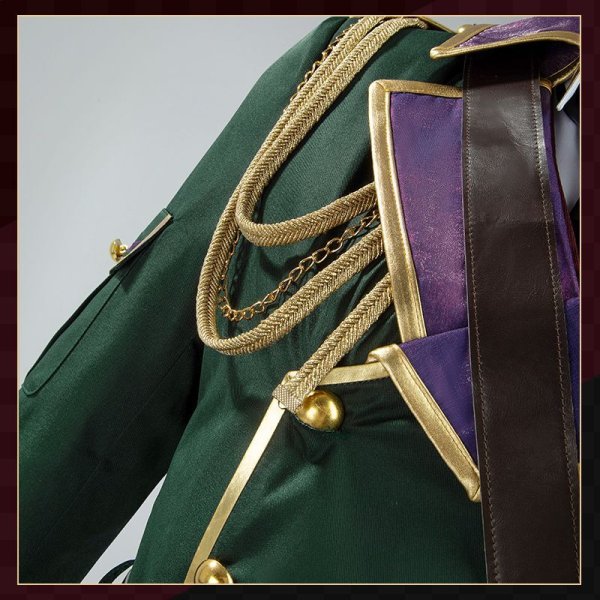 画像14: 【25％OFF】バーチャルYouTuber Vtuber  剣持とうや 軍服 コスプレ衣装 (14)