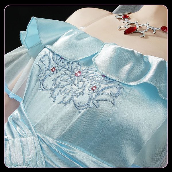 画像7: ウマ娘プリティーダービー Something Blue ダイワスカーレット コスプレ衣装 (7)