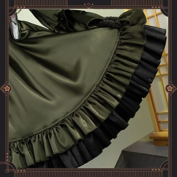 画像14: ホロライブ hololive 儒烏風亭らでん コスプレ衣装（羽織なし） (14)