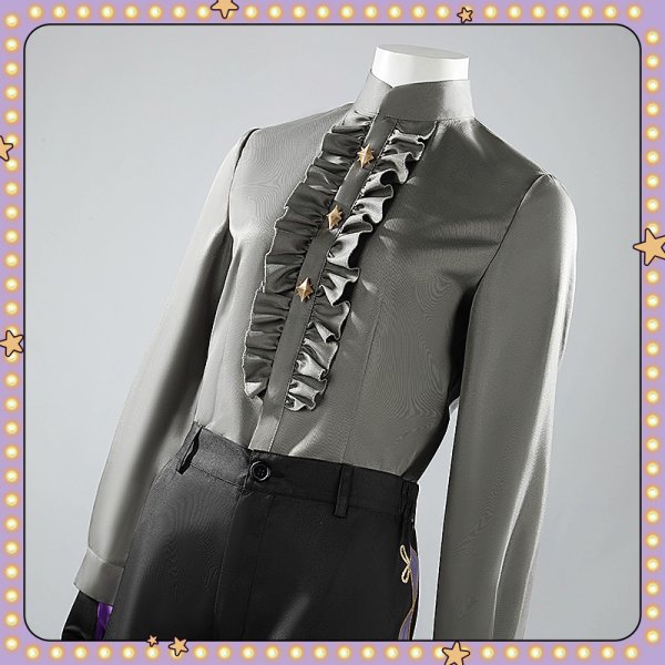 画像19: ツイステ風 ハロウィン ステージ・イン・プレイフルランド 〜踊る人形と幻の遊園地〜 ジェイド コスプレ衣装 (19)