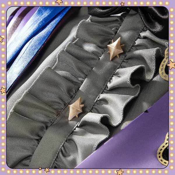 画像9: ツイステ風 ハロウィン ステージ・イン・プレイフルランド 〜踊る人形と幻の遊園地〜 ジェイド コスプレ衣装 (9)