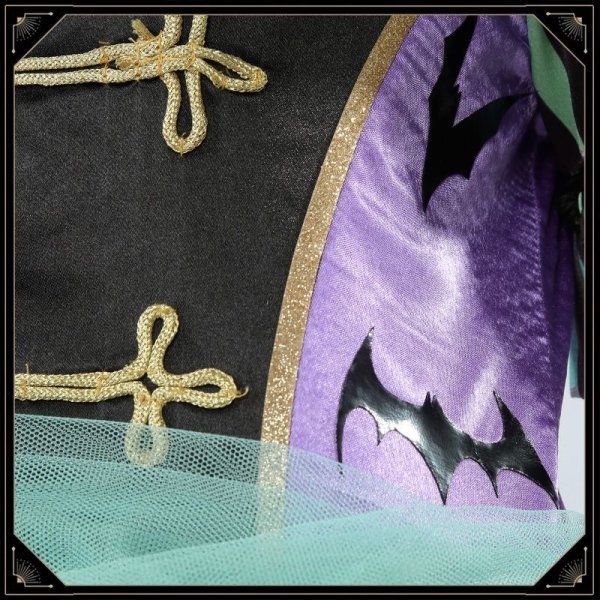 画像8: ツイステ風 ハロウィン ステージ・イン・プレイフルランド 〜踊る人形と幻の遊園地〜 リリア コスプレ衣装 (8)