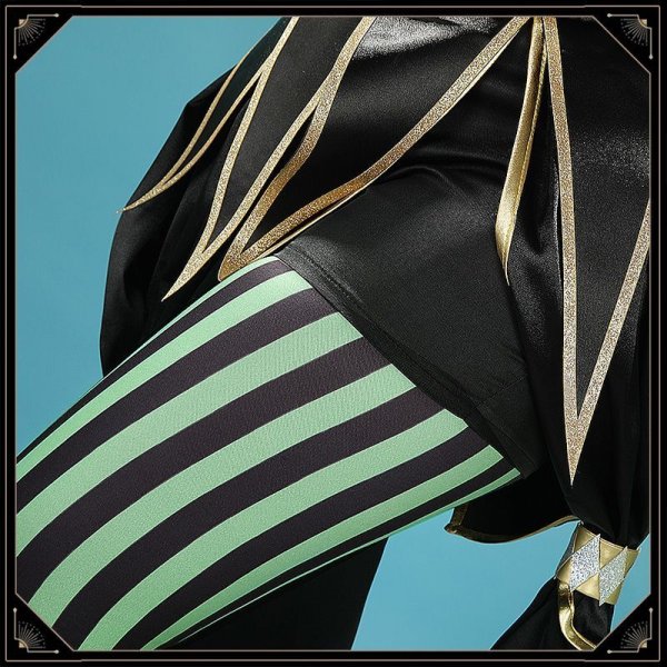 画像15: ツイステ風 ハロウィン ステージ・イン・プレイフルランド 〜踊る人形と幻の遊園地〜 リリア コスプレ衣装 (15)