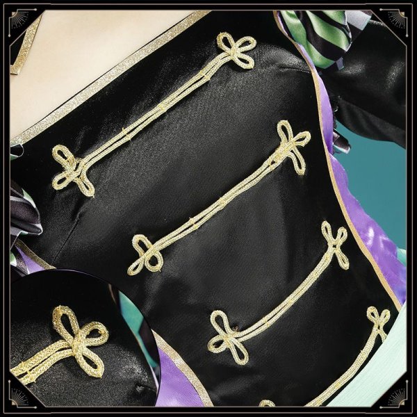 画像7: ツイステ風 ハロウィン ステージ・イン・プレイフルランド 〜踊る人形と幻の遊園地〜 リリア コスプレ衣装 (7)