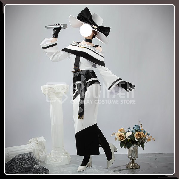 画像3: ポケモン コラボ Project VOLTAGE 18 Types/Songs あく使いのミク コスプレ衣装 (3)