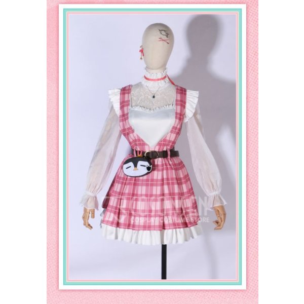 画像6: バーチャルYouTuber Vtuber Petra Gurin ペトラ・グリン 新衣装 格子縞 コスプレ衣装 (6)