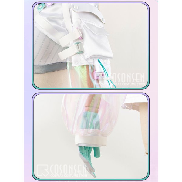 画像8: 【25%OFF】ホロライブ hololive 常闇トワ サイバー風 新衣装 コスプレ衣装 (8)