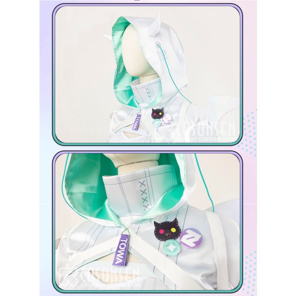 画像7: 【25%OFF】ホロライブ hololive 常闇トワ サイバー風 新衣装 コスプレ衣装 (7)