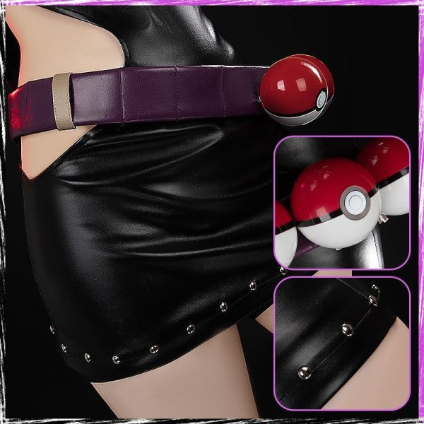 画像12: 【25%OFF】ポケモン コラボ Project VOLTAGE 18 Types/Songs R団ミク コスプレ衣装 (12)