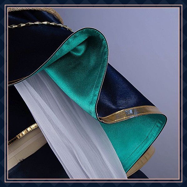 画像11: バーチャルYouTuber Vtuber 緑仙 SYMPHONIA 5周年ライブ衣装 コスプレ衣装 (11)