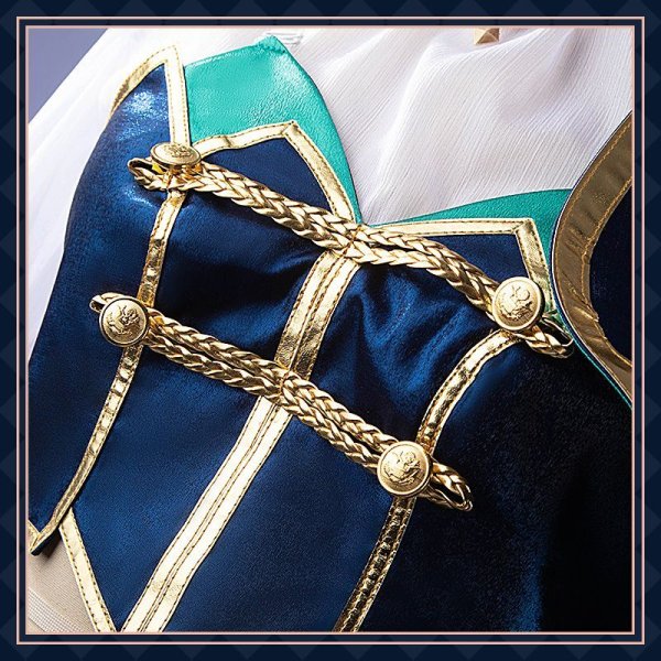 画像9: バーチャルYouTuber Vtuber 緑仙 SYMPHONIA 5周年ライブ衣装 コスプレ衣装 (9)