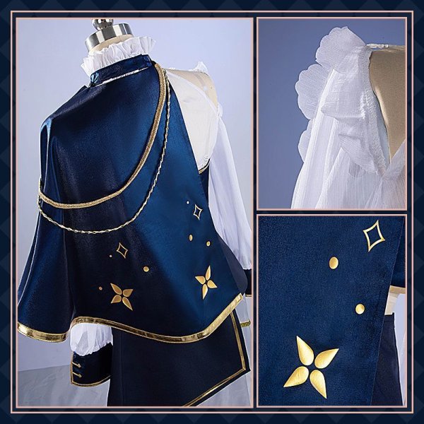 画像12: バーチャルYouTuber Vtuber 緑仙 SYMPHONIA 5周年ライブ衣装 コスプレ衣装 (12)