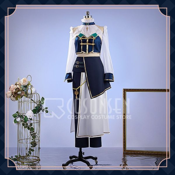 画像5: バーチャルYouTuber Vtuber 緑仙 SYMPHONIA 5周年ライブ衣装 コスプレ衣装 (5)