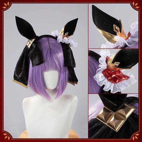 最終値下げ　試着のみ　ウマ娘　ジェンティルドンナ　コスプレ　衣装　耳飾り付 ウマ娘プリティーダービー ジェンティルドンナ 勝負服 コスプレ衣装