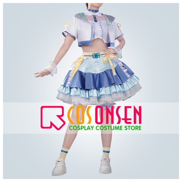 画像1: 学園アイドルマスター 学マス 世界一可愛い私 藤田ことね コスプレ衣装 (1)