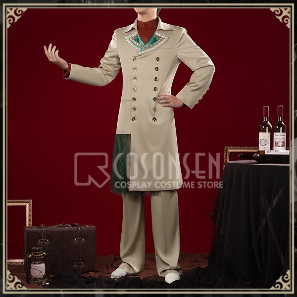 画像3: 【25％OFF】ツイステ風 輝石の国のタピ・ルージュ ジャミル・バイパー コスプレ衣装 (3)