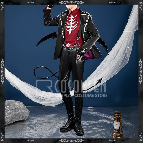 画像3: バーチャルYouTuber Vtuber 渡会ひばり 悪魔衣装 コスプレ衣装 翼と尻尾なし (3)