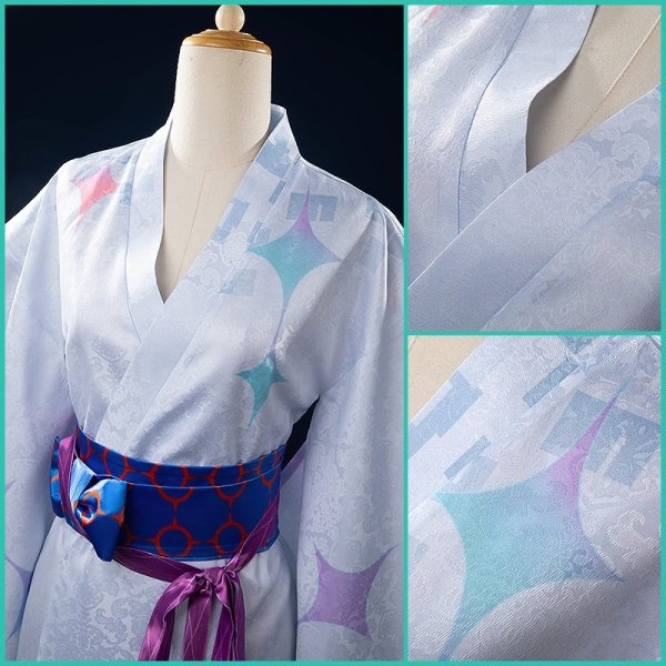 画像10: バーチャルYouTuber Vtuber 星導ショウ 浴衣 コスプレ衣装 (10)