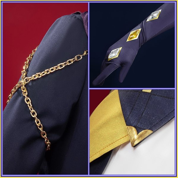 画像14: 【25%OFF】あんスタ風 渉 マヨイ ニキ 『クロススカウト・傾慕の華/享楽』コスプレ衣装 (14)