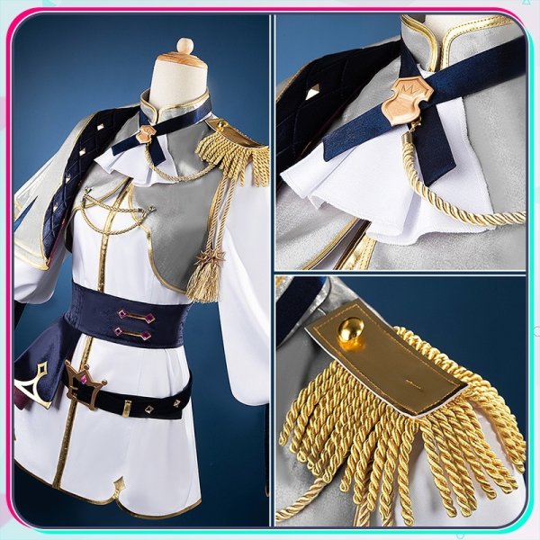 画像6: 【25%OFF】プロセカ 気高き争覇の騎士 夢の中でもお勉強 鳳えむ 騎士衣装 コスプレ衣装 (6)