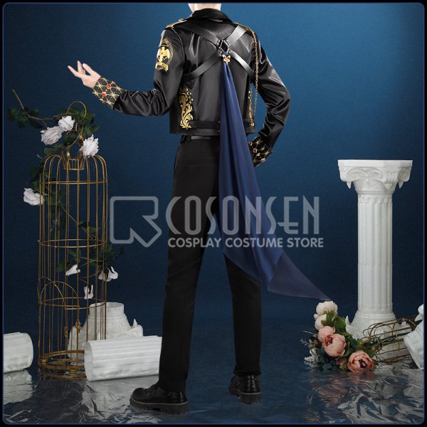 画像4: ツイステ風 5周年新衣装 エース / ケイト / デュース / トレイ / リドル コスプレ衣装（金属飾りパーツ ver.） (4)