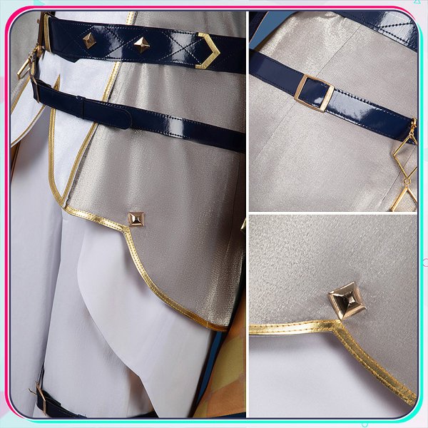 画像12: 【25%OFF】プロセカ 気高き争覇の騎士 揺るぎない瞳 草薙寧々 騎士衣装 コスプレ衣装 (12)