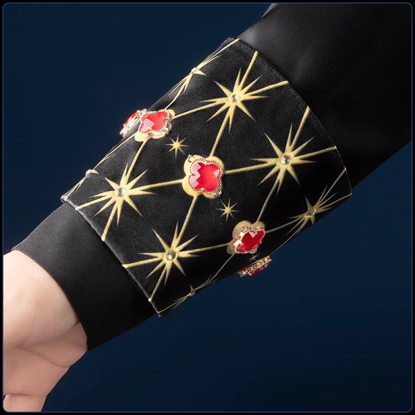 画像13: ツイステ風 5周年新衣装 エース / ケイト / デュース / トレイ / リドル コスプレ衣装（金属飾りパーツ ver.） (13)