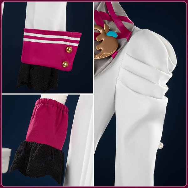 画像7: あんスタ風 Special for Princess! エス カンナ ユメ ライカ 【スノーホワイト衣装】 コスプレ衣装 (7)