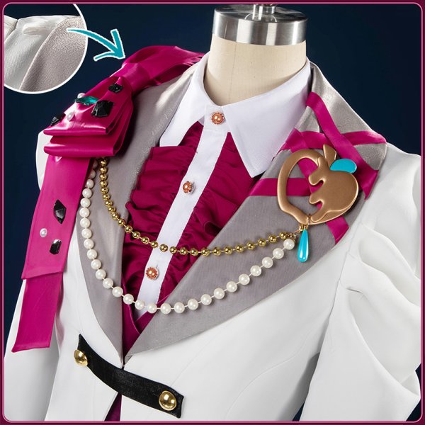 画像5: あんスタ風 Special for Princess! エス カンナ ユメ ライカ 【スノーホワイト衣装】 コスプレ衣装 (5)