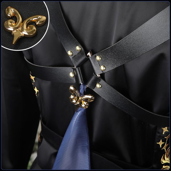 画像10: ツイステ風 5周年新衣装 エース / ケイト / デュース / トレイ / リドル コスプレ衣装（金属飾りパーツ ver.） (10)