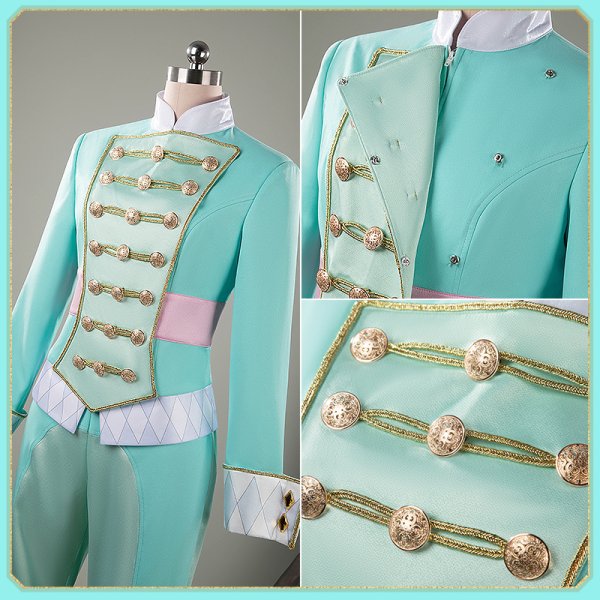 画像12: ツイステ風 薔薇の王国のホワイトラビットフェス シルバー コスプレ衣装 (12)