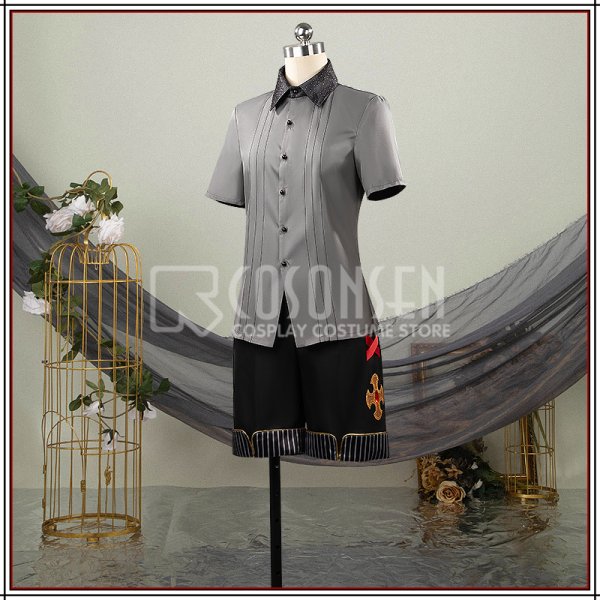 画像9: 【25%OFF】あんスタ風 堕天使の晩餐会衣装 仙石忍 朱桜司 コスプレ衣装 (9)