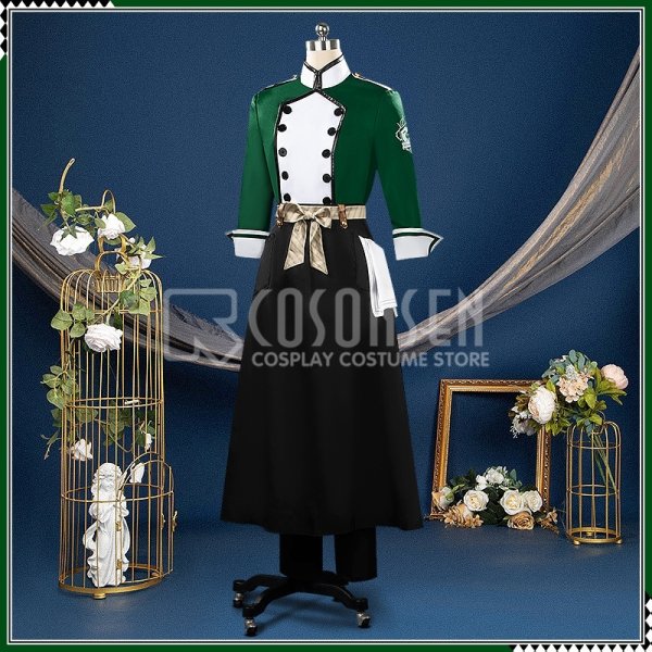 画像3: 【25%OFF】ツイステ風 nrc マスターシェフ シルバー リドル コスプレ衣装 (3)