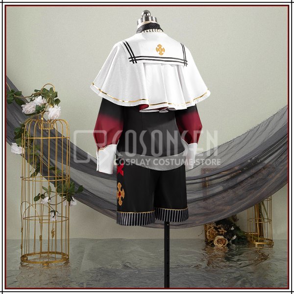 画像8: 【25%OFF】あんスタ風 堕天使の晩餐会衣装 仙石忍 朱桜司 コスプレ衣装 (8)