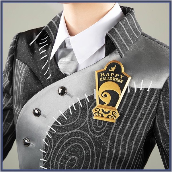 画像7: ツイステ風 「Lost in the Book〜始まりのハロウィーン〜」ジェイド コスプレ衣装 (7)