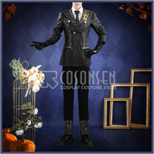 画像2: 【25％OFF】ツイステ風 「Lost in the Book〜始まりのハロウィーン〜」アズール コスプレ衣装 (2)