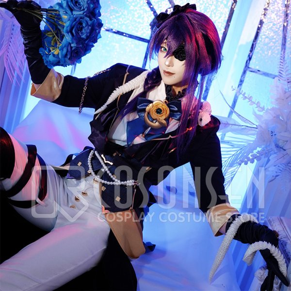 画像5: 【25%OFF】あんスタ風 渉 マヨイ ニキ 『クロススカウト・傾慕の華/享楽』コスプレ衣装 (5)