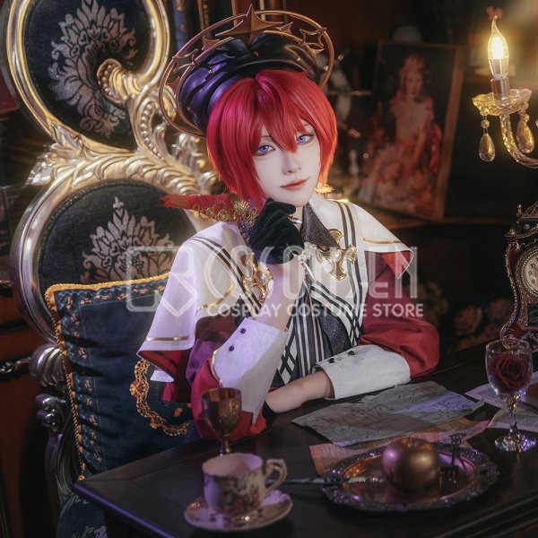 画像4: 【25%OFF】あんスタ風 堕天使の晩餐会衣装 仙石忍 朱桜司 コスプレ衣装 (4)