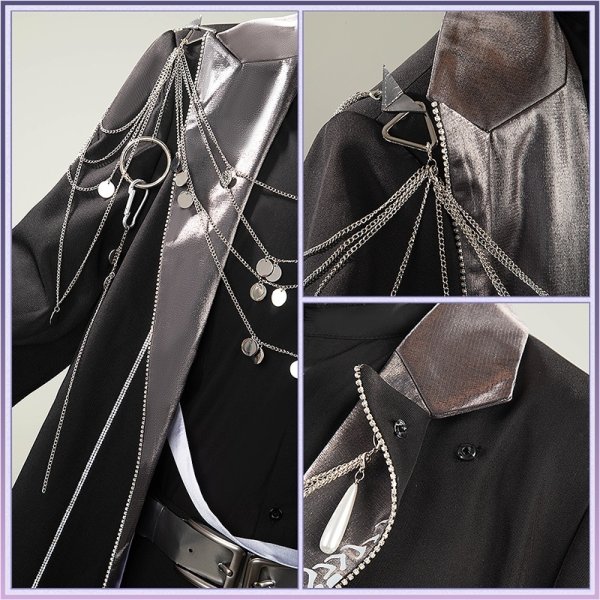 画像9: バーチャルYouTuber Vtuber「NIJI HOLIC」イブラヒム コスプレ衣装 (9)